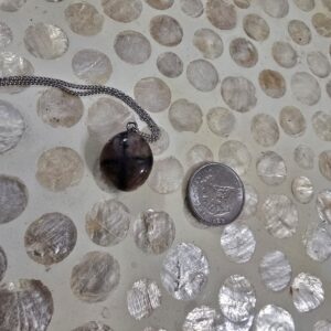 Dije con Cadena Piedra Cruz Unica