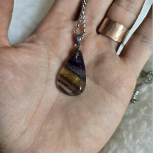 Dije con Cadena Fluorita